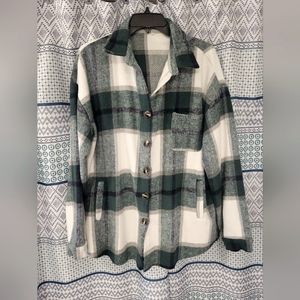 Plaid shacket size XL